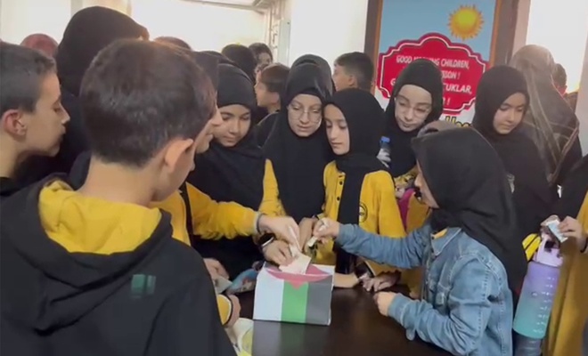 Hafızlık öğrencilerinden Gazze’ye yardım
