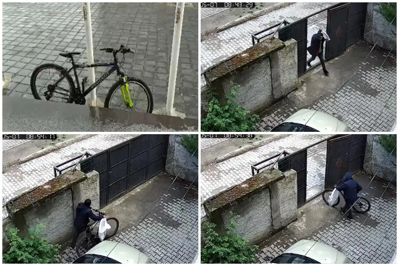 Batman'da bisiklet hırsızlığı kameralara yansıdı