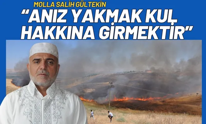 Anız Yakmak Kul Hakkına Girmektir