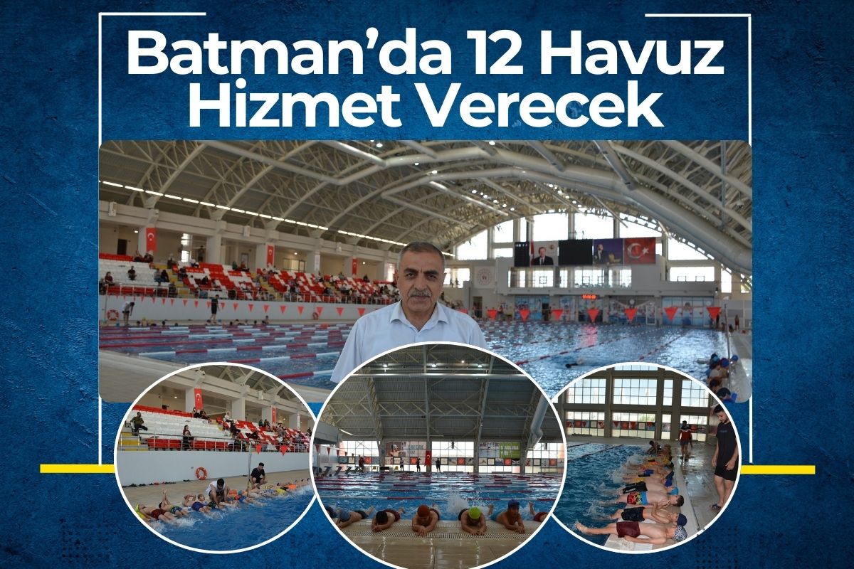 Batman’da Gençlik Spor’a Bağlı 12 Havuz Hizmet Verecek