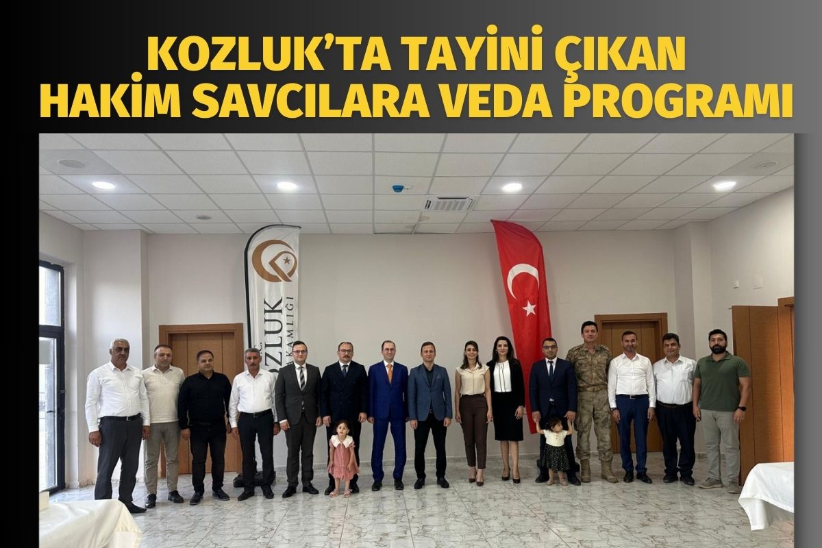 Kozluk’ta Tayini Çıkan Hakim Savcılara Veda Programı