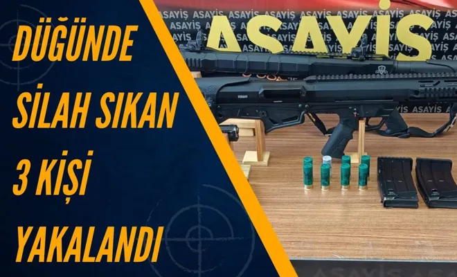 Düğünde Silah Sıkan 3 Kişi Yakalandı