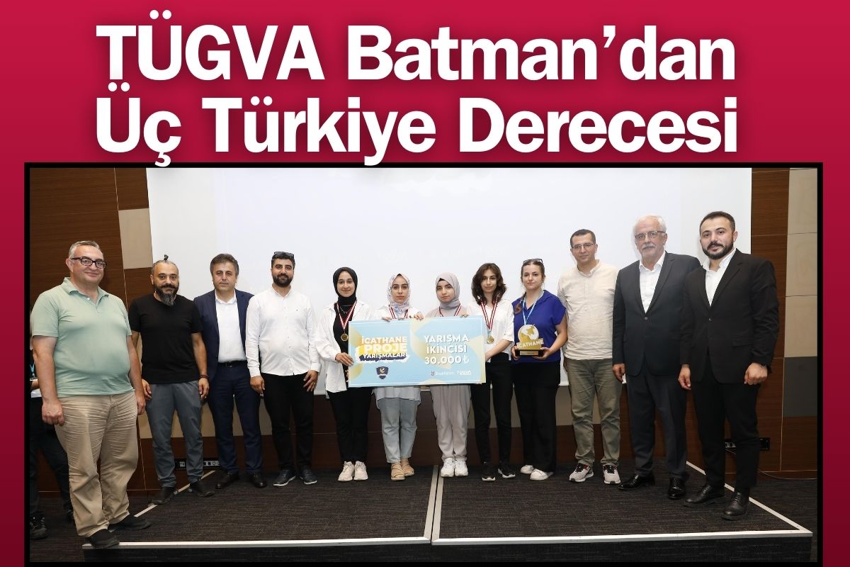 TÜGVA Batman’dan Üç Türkiye Derecesi