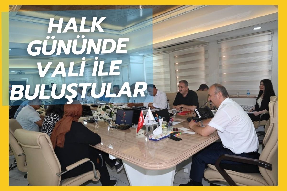 Halk Gününde Vali ile Buluştular