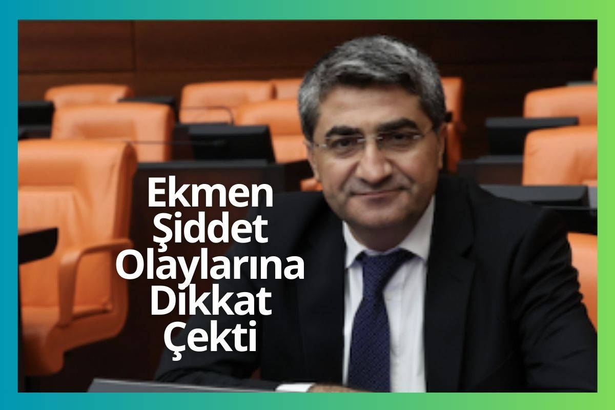 Ekmen Şiddet Olaylarına Dikkat Çekti