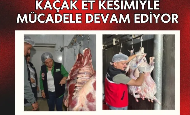 Kaçak Et Kesimiyle Mücadele Devam Ediyor