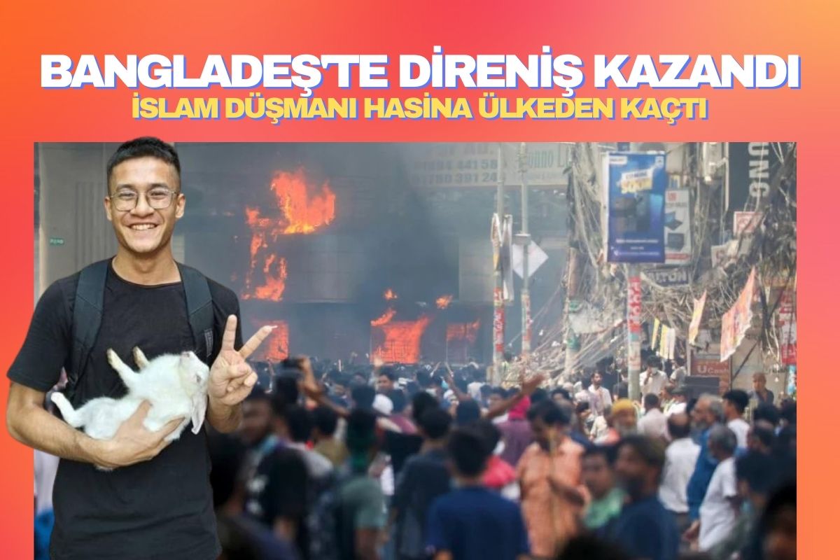 Bangladeş'te Direniş Kazandı İslam Düşmanı Hasina Ülkeden Kaçtı