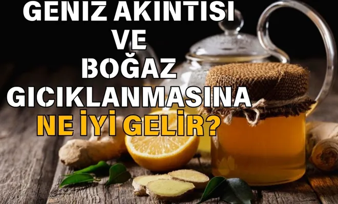 Geniz akıntısı ve boğaz gıcıklanmasına ne iyi gelir?