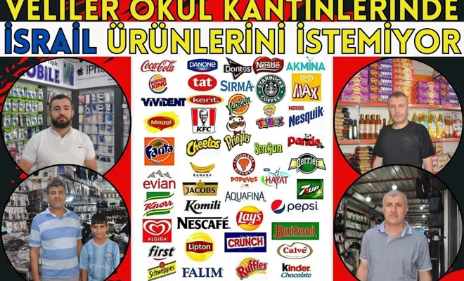 Veliler okul kantinlerinde İsrail ürünlerini istemiyor