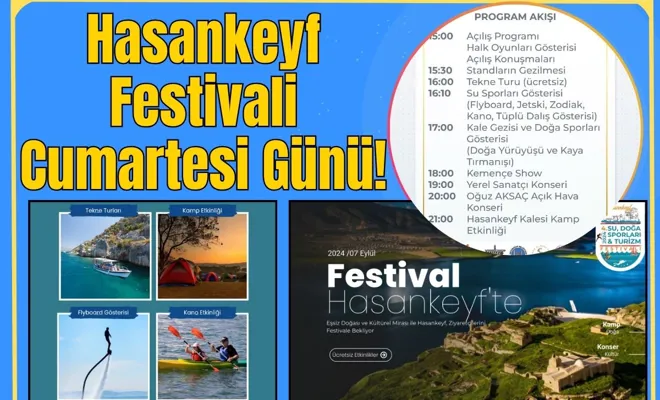 Hasankeyf Festivali Cumartesi Günü!