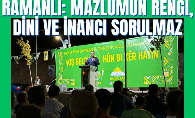 Ramanlı: Mazlumun Rengi, Dini ve İnancı Sorulmaz