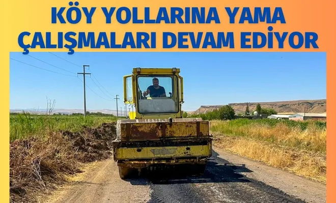 Köy Yollarına Yama Çalışmaları Devam Ediyor