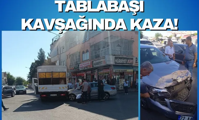 Tablabaşı kavşağında kaza!