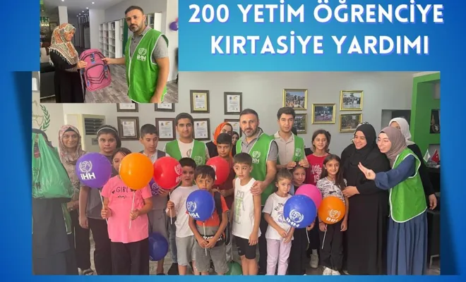 200 Yetim Öğrenciye Kırtasiye Yardımı