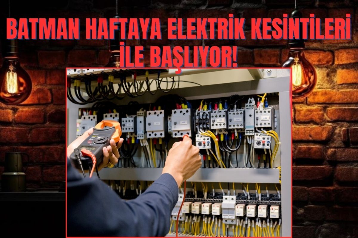 Batman haftaya elektrik kesintileri ile başlıyor!