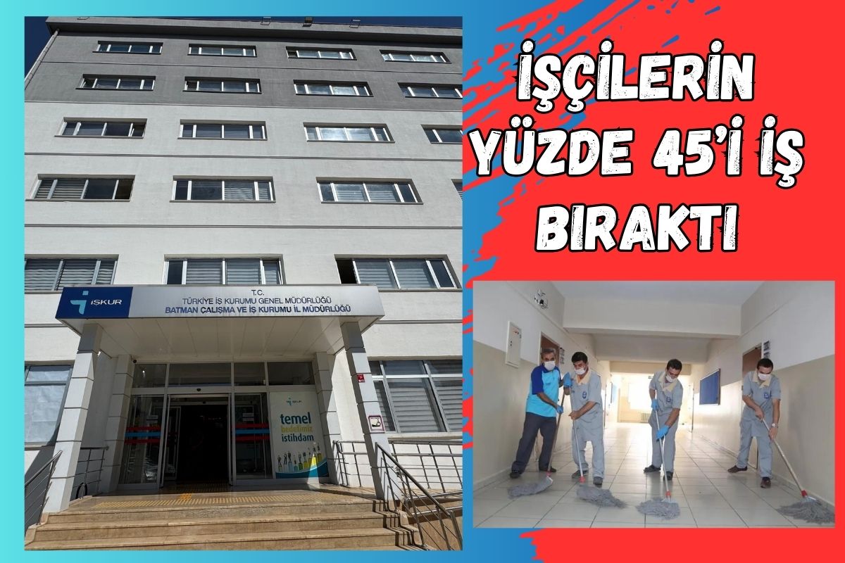 İşçilerin yüzde 45’i iş bıraktı