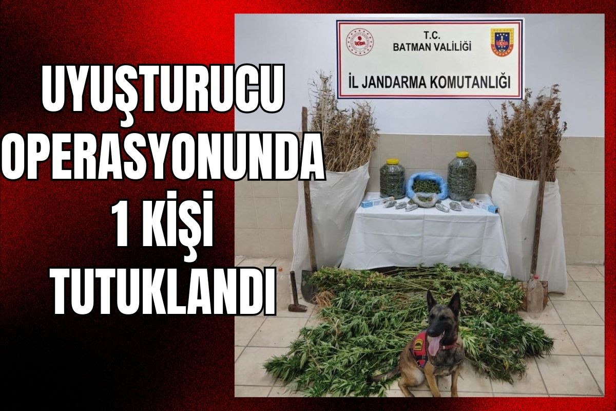 Uyuşturucu Operasyonunda 1 Kişi Tutuklandı