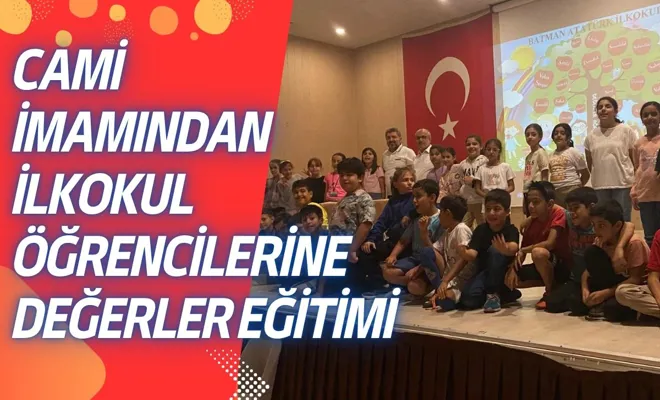 Cami İmamından İlkokul Öğrencilerine Değerler Eğitimi