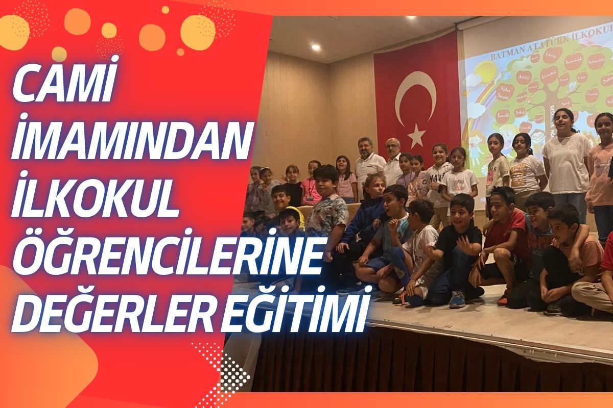 Cami İmamından İlkokul Öğrencilerine Değerler Eğitimi