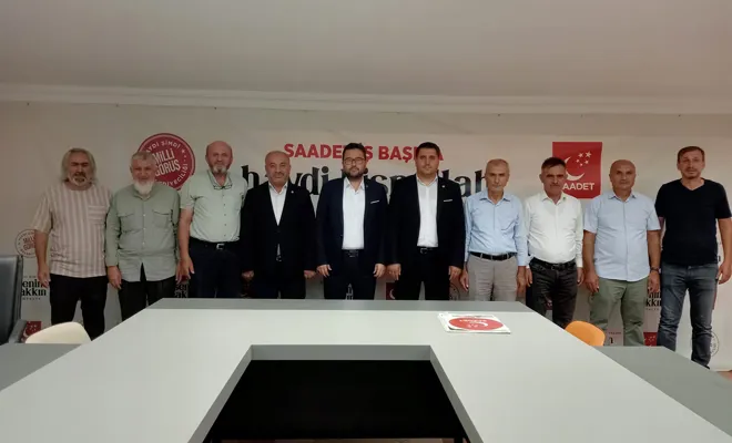 HÜDA PAR Antalya İl Teşkilatından Saadet Partisi Antalya İl Başkanlığına ziyaret