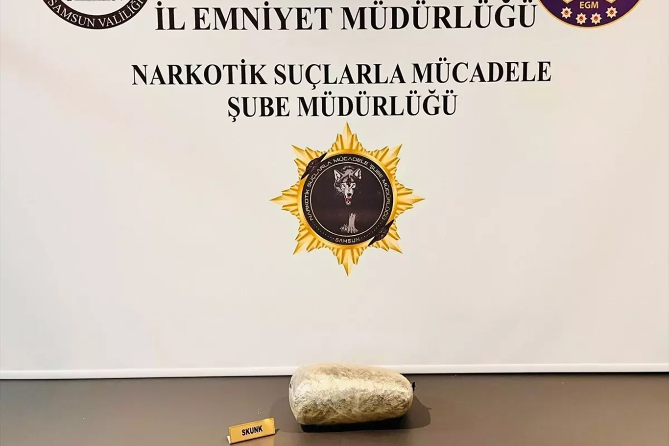 Samsun'da 1 kilogram sentetik uyuşturucu ele geçirildi 