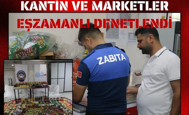 Kantin ve Marketler Eşzamanlı Denetlendi