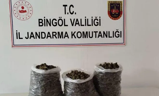 Bingöl’de 4 kilo 576 gram kubar esrar ele geçirildi