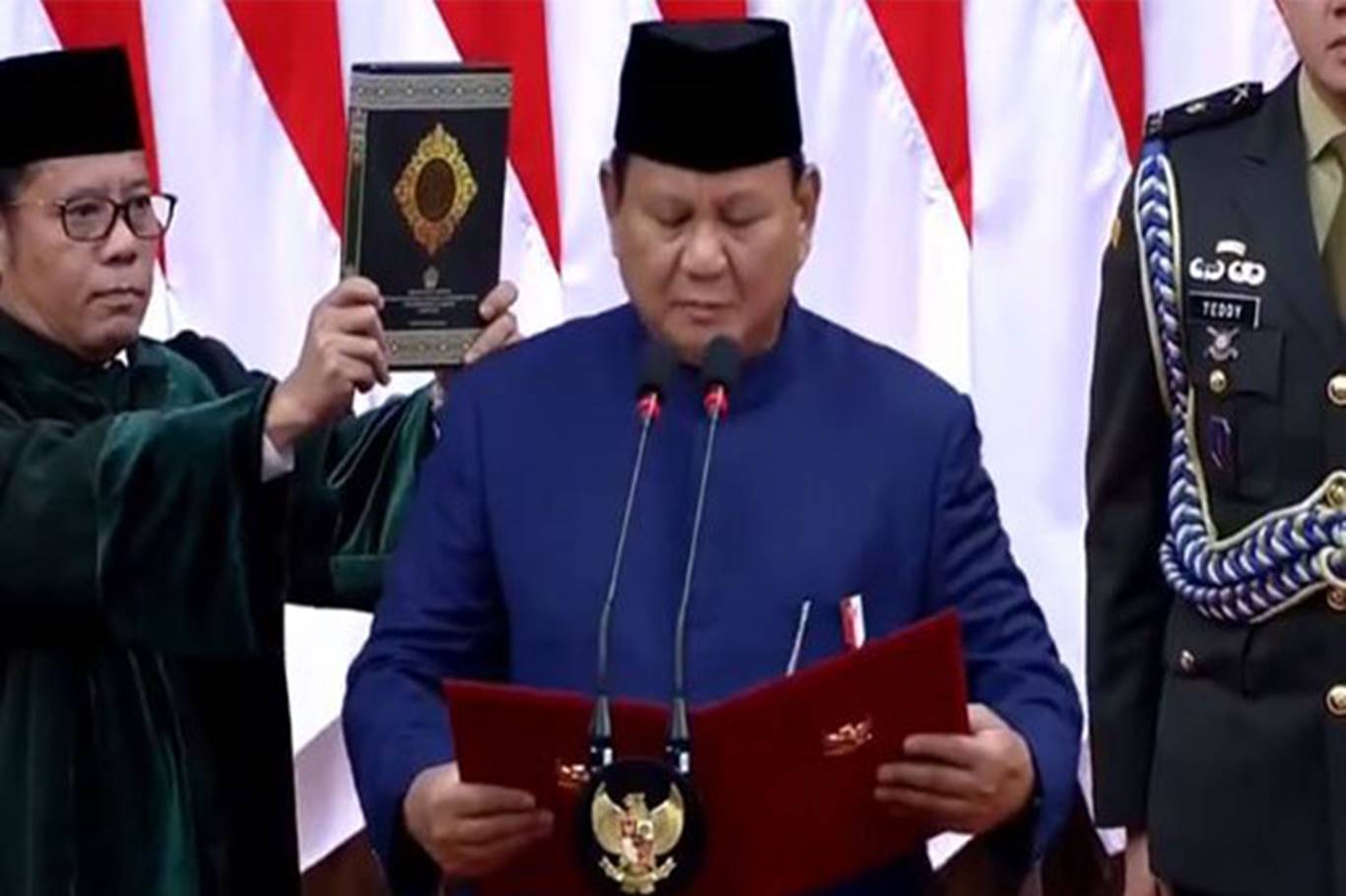 Prabowo Subianto, Endonezya Devlet Başkanı olarak yemin etti