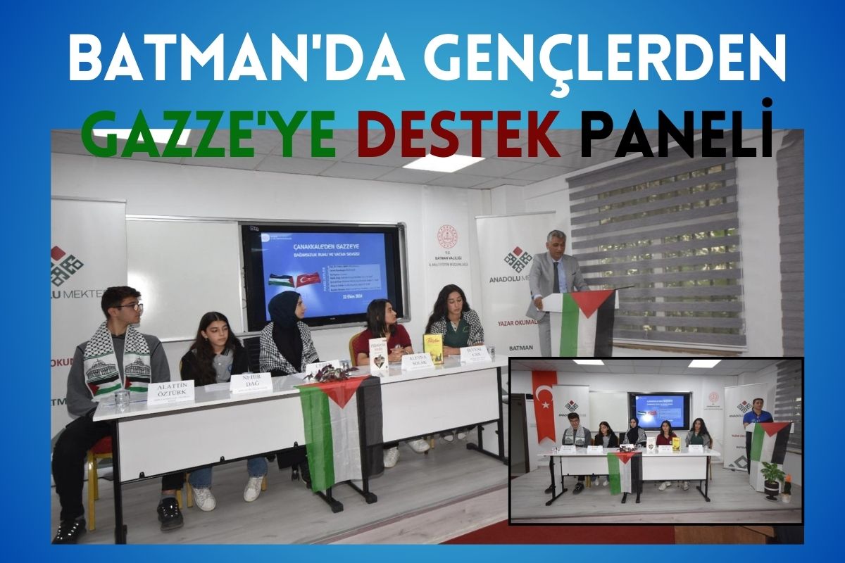 Batman'da Gençlerden Gazze'ye Destek Paneli