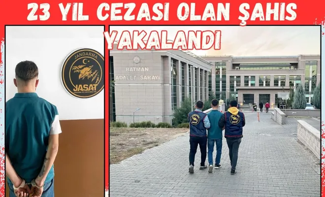 23 yıl cezası olan şahıs yakalandı