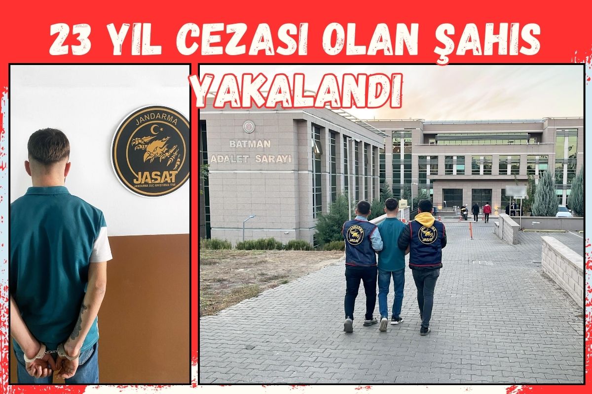 23 yıl cezası olan şahıs yakalandı