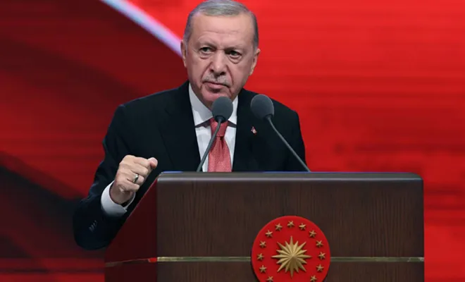  Erdoğan:umutlu konuştu: Sorunları çözmemiz gereken bir iklime girdik