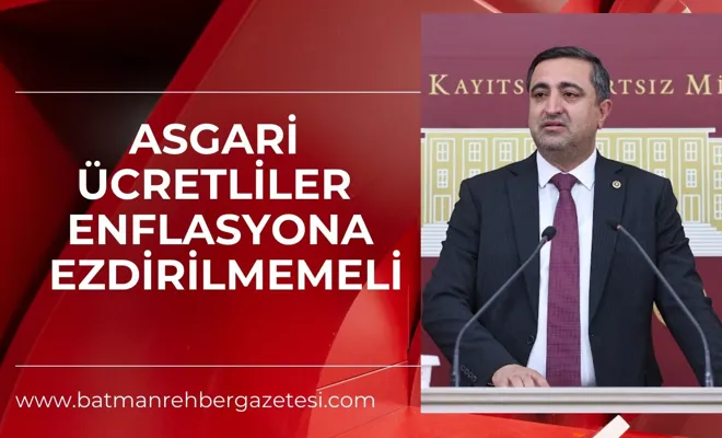 Milletvekili Ramanlı: Asgari ücretliler enflasyona ezdirilmemeli