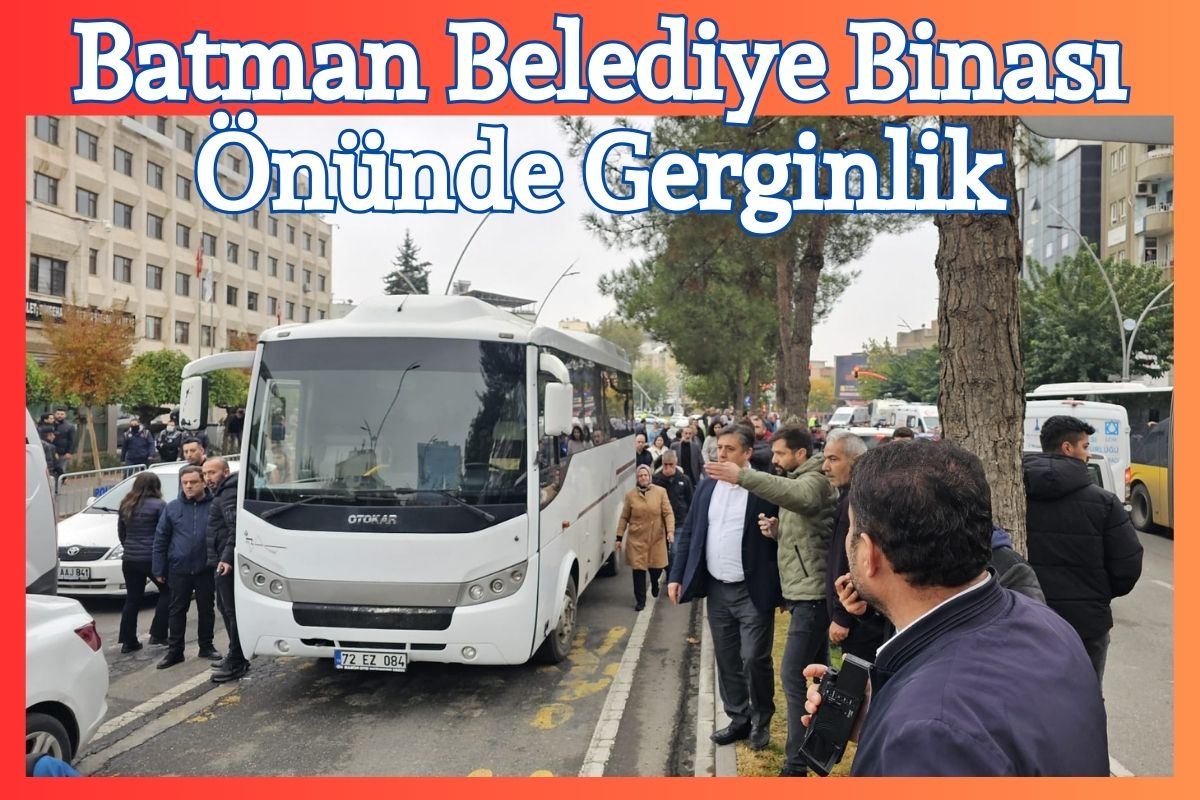 Batman Belediye Binası Önünde Gerginlik