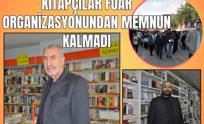 Kitapçılar fuar organizasyonundan memnun kalmadı