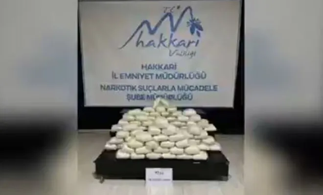 Hakkari'de 92 kilogram metamfetamin ele geçirildi 