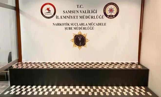 Samsun'da uyuşturucu operasyonu. 1 gözaltı