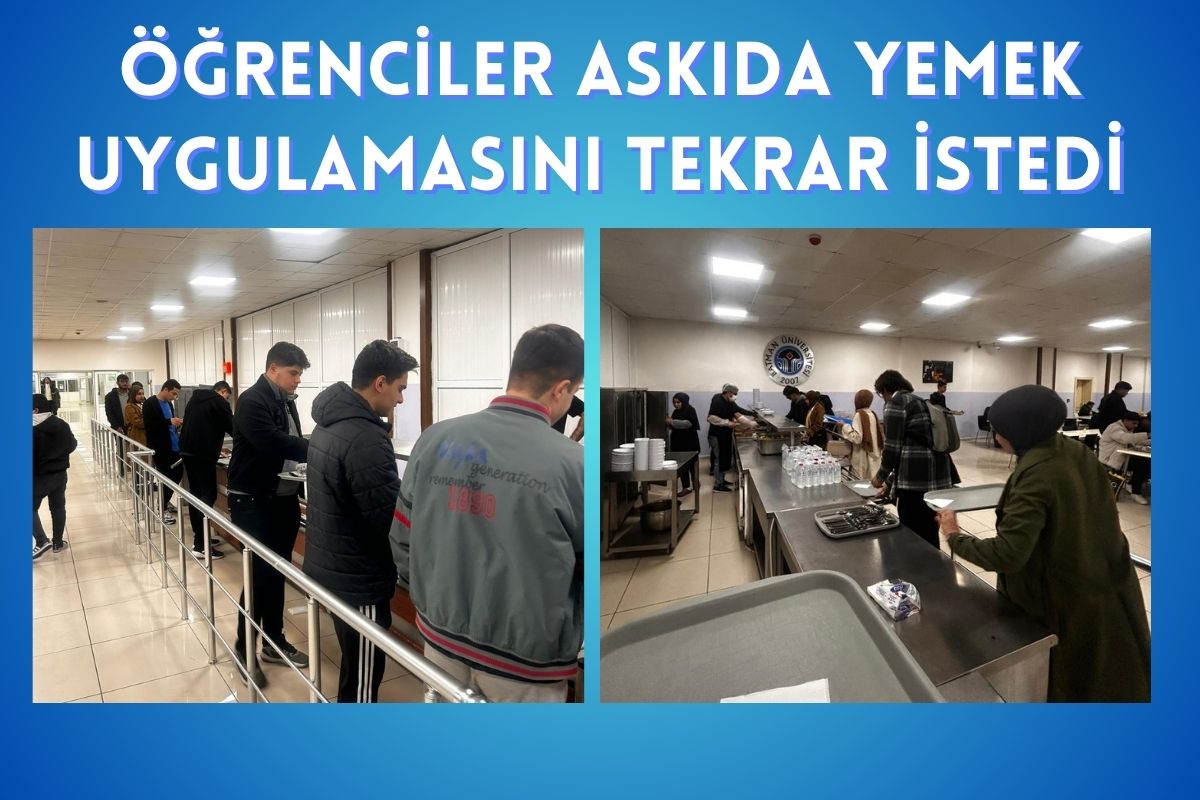 Öğrenciler Askıda Yemek Uygulamasını Tekrar İstedi