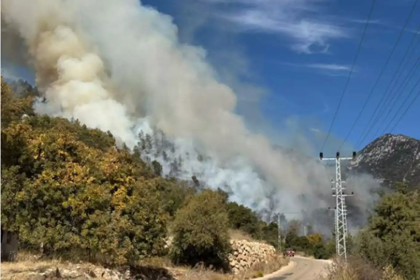 Antalya'da orman yangını