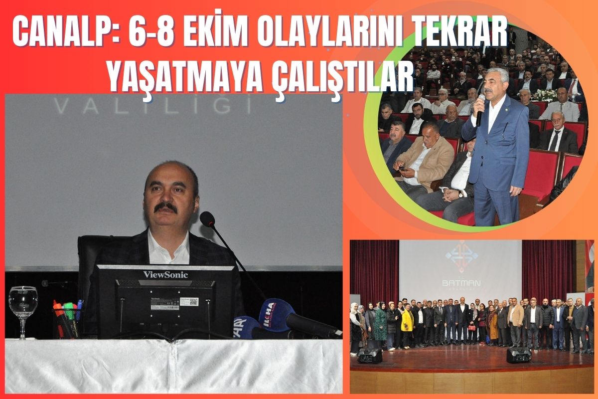 Canalp: 6-8 Ekim olaylarını tekrar yaşatmaya çalıştılar