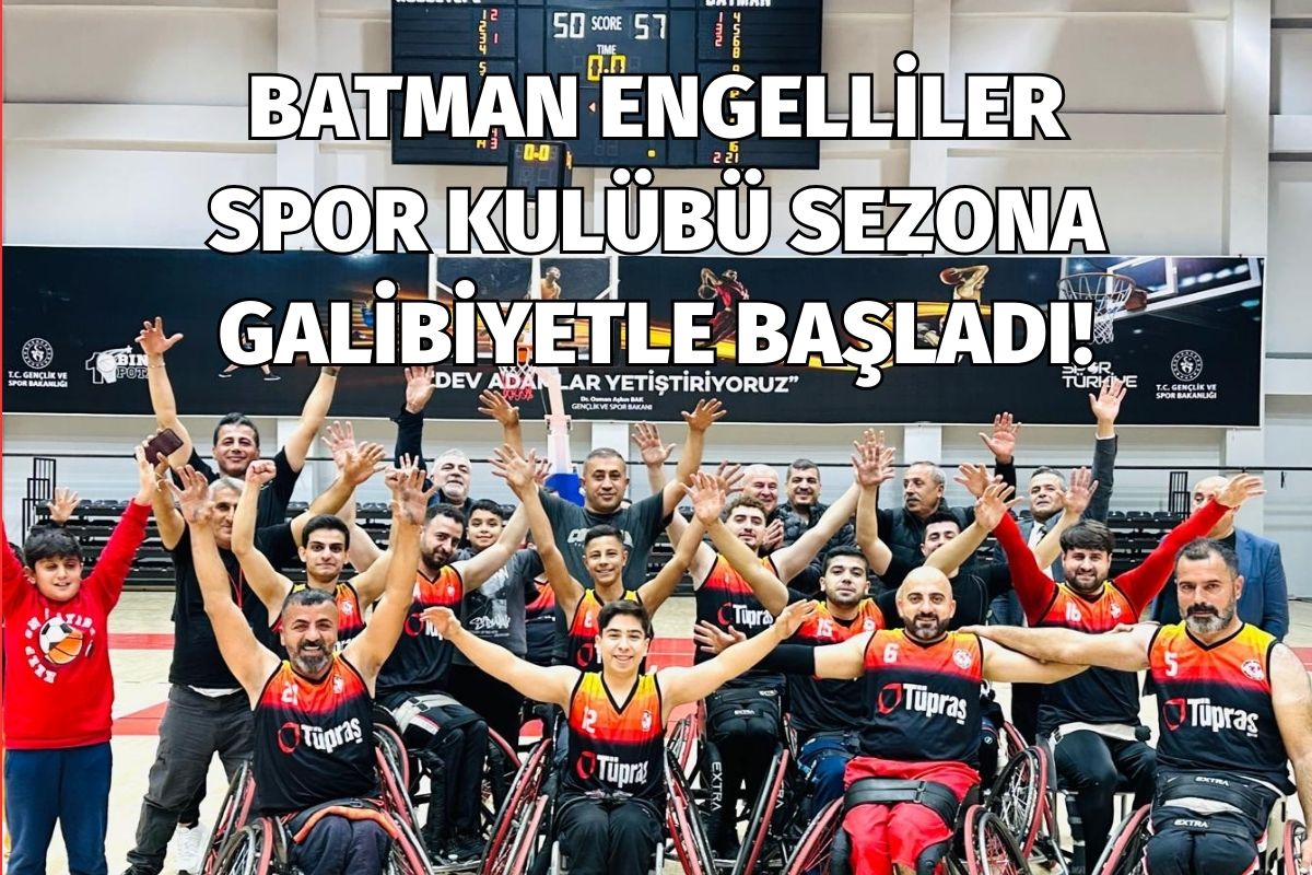 Batman Engelliler Spor Kulübü, Sezona Galibiyetle Başladı!