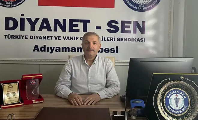 Diyanet-Sen Adıyaman şubesinden Yusuf Tekin'e destek