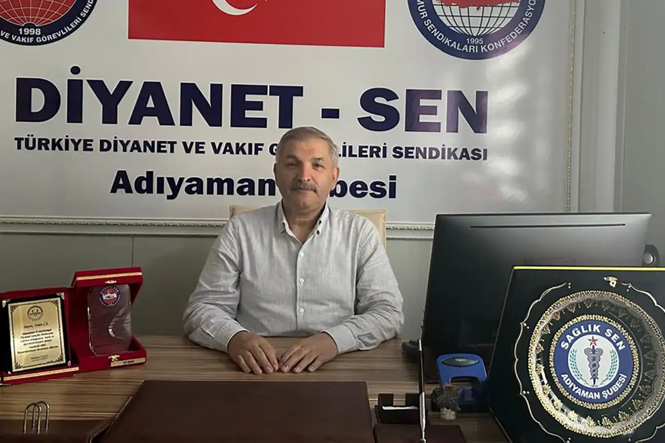 Diyanet-Sen Adıyaman şubesinden Yusuf Tekin'e destek