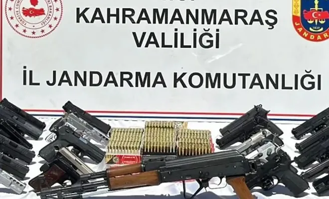 Kahramanmaraş'ta silah ve mühimmat kaçakçılığı operasyonu: 10 tutuklama