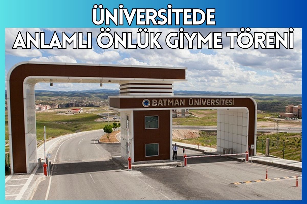 Üniversitede Anlamlı Önlük Giyme Töreni