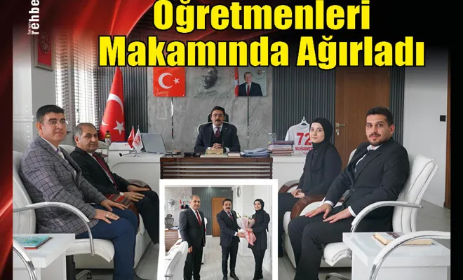 Öğretmenleri Makamında Ağırladı