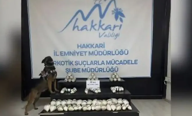 Hakkari'de 35 kilogram ketamfetamin ele geçirildi