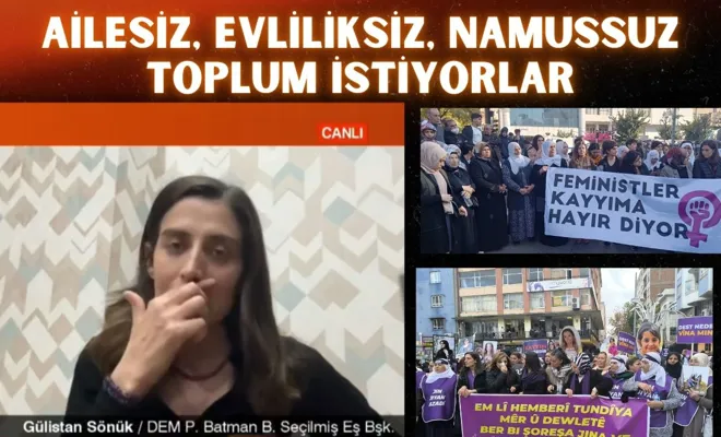 Ailesiz, Evliliksiz, Namussuz Toplum İstiyorlar