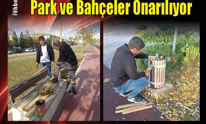 Park ve Bahçeler Onarılıyor