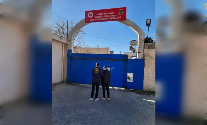 Mardin’de hakkında 32 yıl kesinleşmiş hapis cezası olan cezaevi firarisi yakalandı 